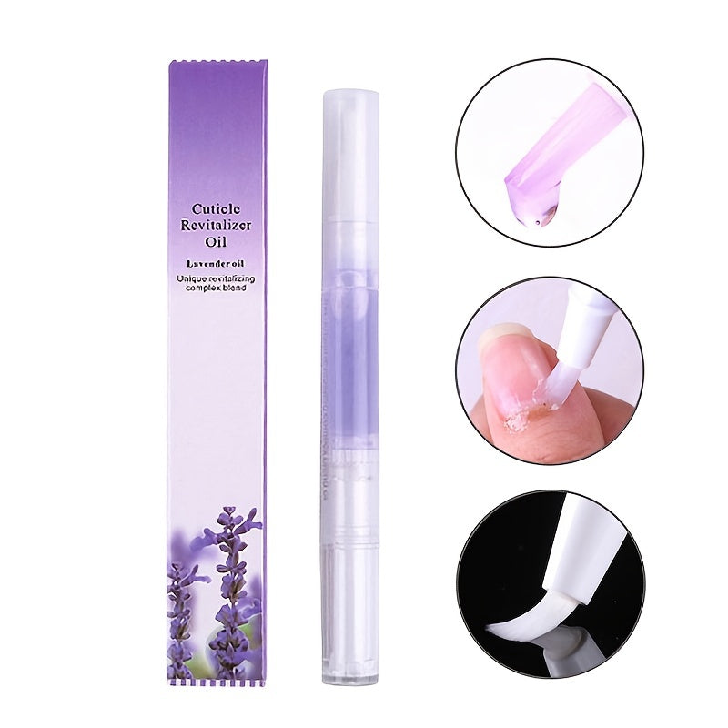 8 Pack Nail Cuticle Oil Pens – Smell Nail Nutrition Oil with Soft Bristles, Cuticle Revitalizer