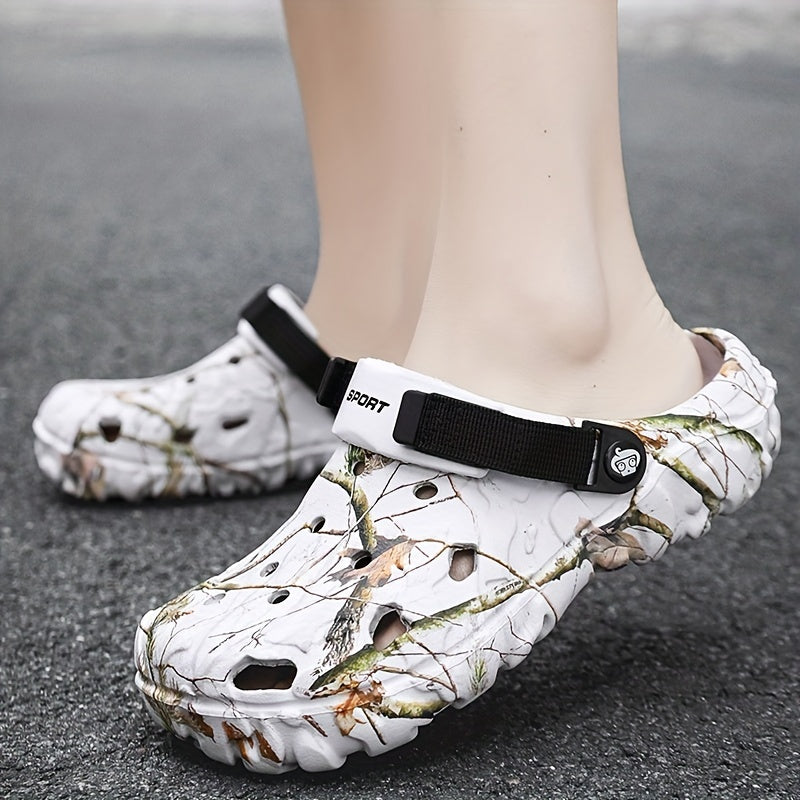 Men's EVA Clogs - Vibrant Color, Hollow Out Design, Ultra-Comfy Fit, Slip-Resistant Soles, Feather-Light Construction - Durable Casual Wear for Outdoor and Relaxation