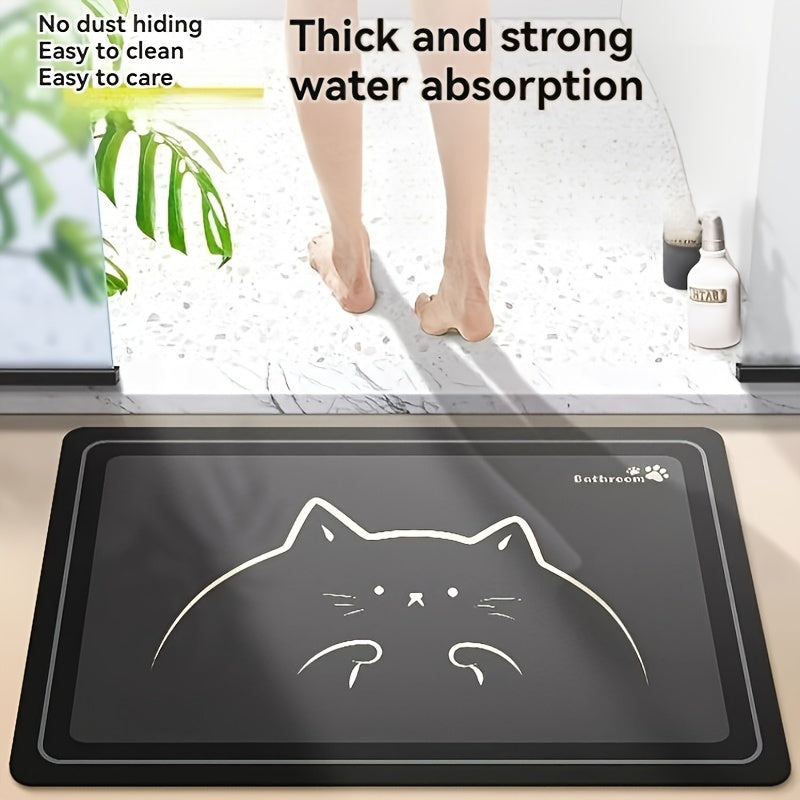 Ultra-Absorbent Diatomaceous Earth Bath Mat – Quick Dry, Non-Slip, Soft and Comfortable – Perfect for Bathroom
