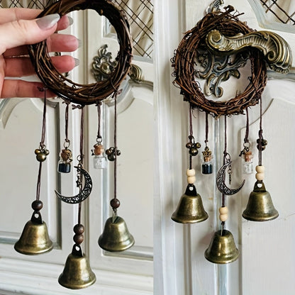 Magical Witch Bell Wind Chime - Enchanting Home Decor Addition with a Touch of Magic