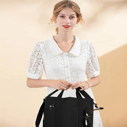 Versatile Canvas Crossbody Bag – Stylish Shoulder Strap, Multiple Compartments, Spacious Interior – Perfect for Daily Use – Women’s Fashion Accessory