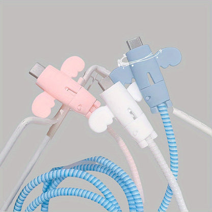10pcs USB Cable Protective Covers – Universal Data Cable Protector for Mobile Phones