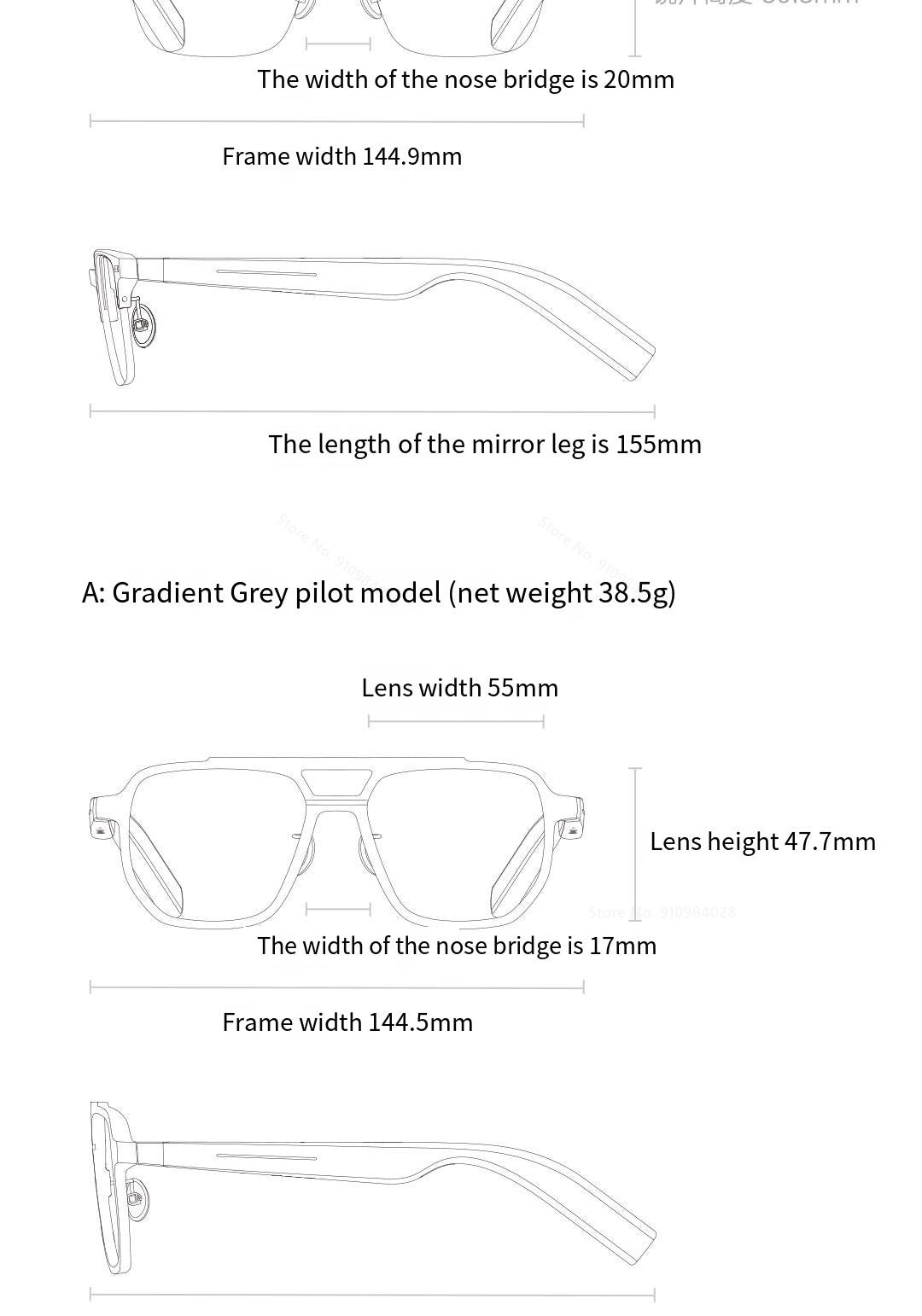 Xiaomi Mijia Smart Audio Glasses Lite Joyful Edition — Bluetooth 5.2 Headset with Noise Reduction, Ultra-Long Standby & Detachable Design