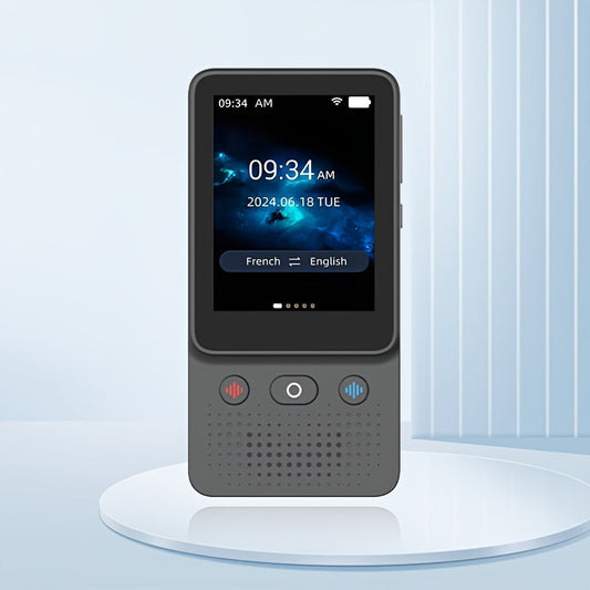 138 Language Portable Voice Translator - Real-Time, No WiFi Needed, HD Touch Screen with Photo/Offline Translation, Ideal for Study, Travel and Business