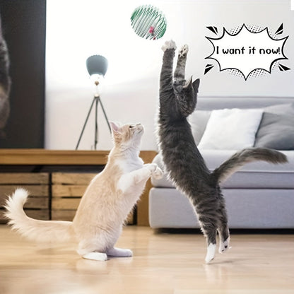 3pcs Interactive Cat Toy Set - Colorful Spring, Rolling Balls and Mouse Toys for Entertained Cats