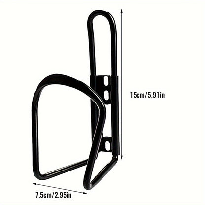 2pcs Mountain Road Bike Water Bottle Holder - Durable Aluminum Alloy, Adjustable Cup Holder, Easy Installation, Outdoor Cycling Rack, Lightweight and Compact, Black and Silver Options