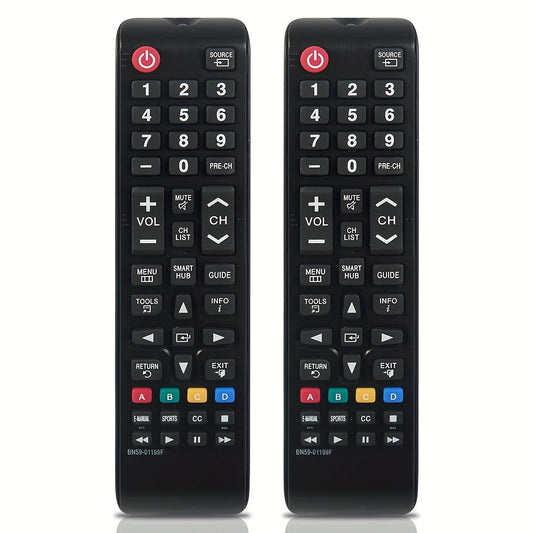 2 Pack Universal Remote Control for Samsung LCD/LED/3D Smart HDTVs - Compatible with BN59-01199F