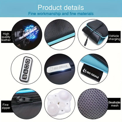 Heating Neck and Shoulder Massager – Deep Kneading Finger Pressure Massager for Neck, Back, Shoulders and More, Perfect Gift for Men, Women, and Parents