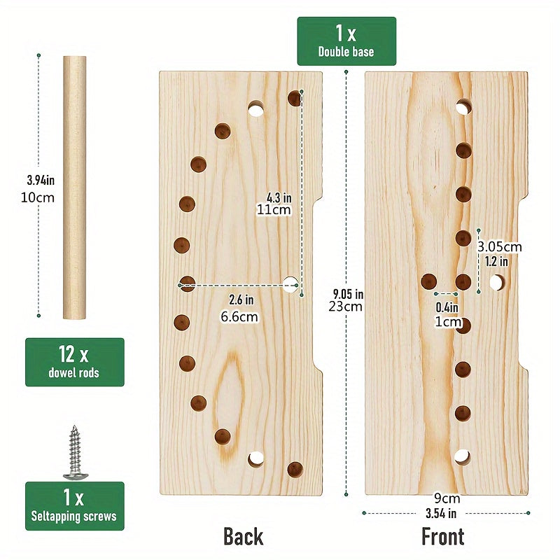 Wooden Bow Making Tool – Festival Wreath Maker for Crafting Decorative Bows