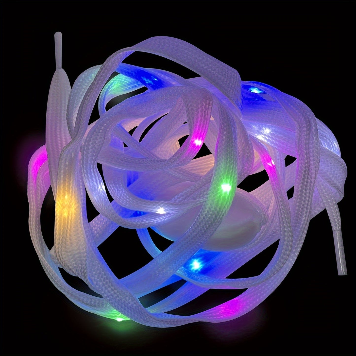 5 Pairs Light Up LED Shoe Laces – Flashing Nylon Shoelaces with 3 Modes, Glow in the Dark for Night Parties & Christmas Favors
