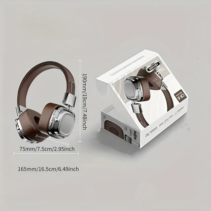 Long-Lasting 128 Hrs Standby Wireless Headphones - High-Fidelity Sound, ENC Noise-Cancelling Mic, Multi-Device Connection - Ideal for Work & Leisure