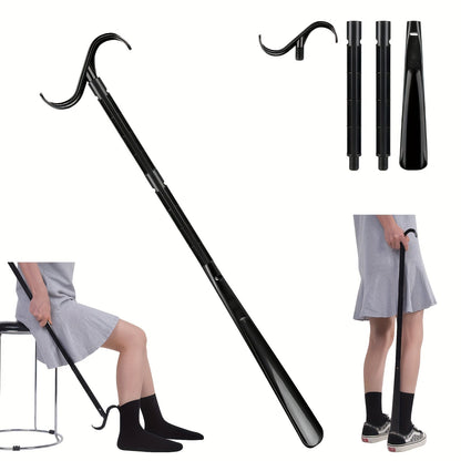 Durable Plastic Long Handle Shoe Horn – Super Extended, Detachable, Easy Shoe Insertion for Seniors & Pregnant Women