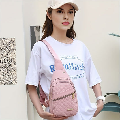 3 Piece Chic Pink Travel & Fitness Bag Set – Large Capacity Waterproof Oxford Fabric Duffle with Shoulder Strap and Cosmetic Bags