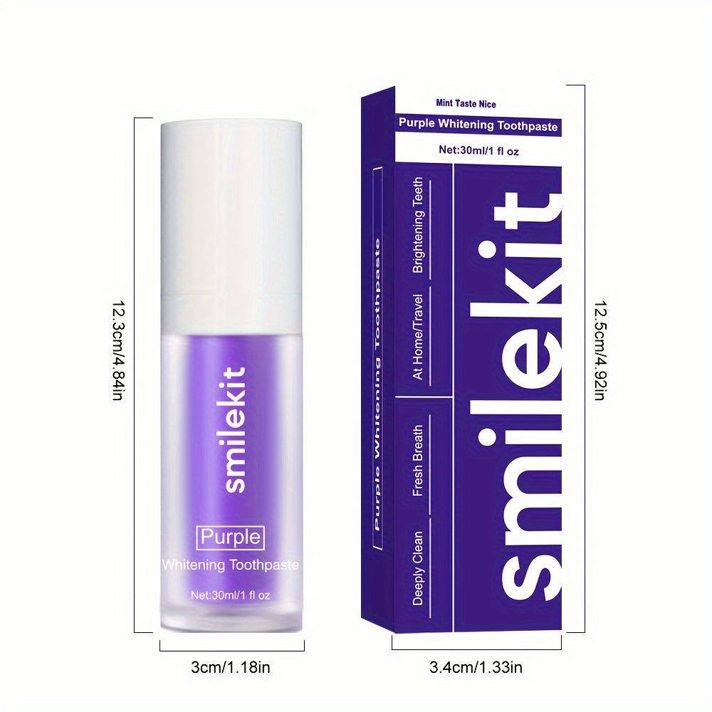 Premium Whitening Toothpaste – Deep Cleaning, Fresh Mint Flavor – Removes Stains, Plaque, and Bacteria for Fresh Breath – Oral Care for Home and Travel, Travel-Friendly Packaging