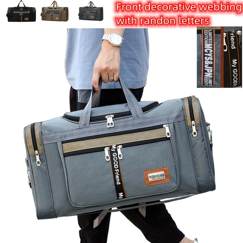 Multifunctional Luggage Bag - Large-Capacity Foldable Travel Bag for Men, Portable Clothing Storage, Ideal for Business Trips