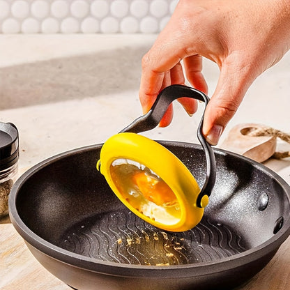 Silicone Egg Rings 2-Pack – Nonstick Cooking Molds with Stay-Cool Handle, Perfect for Eggs, Pancakes and Breakfast Sandwiches – Heat-Resistant and Leak-Proof