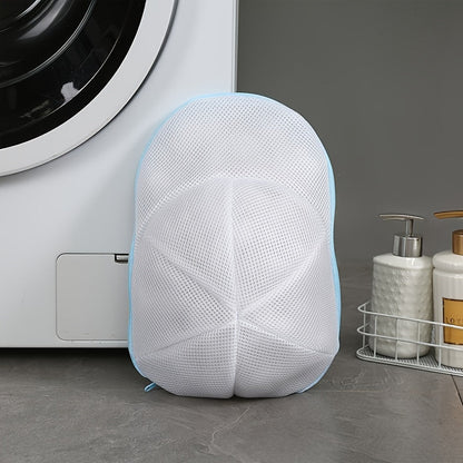 Convenient Mesh Cap Washing Bag - Ageing-Resistant, Machine Washable with Sorting Design for Safe Hat Storage