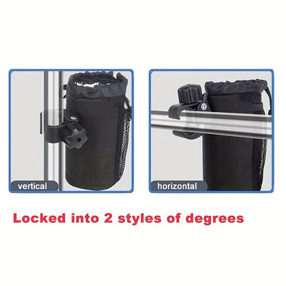 Universal Premium Fabric Motorcycle Cup Holder - Adjustable and Water-Resistant Drink Holder for ATV, UTV, Scooter, Boat, Bike, Kayak, Walker - Easy to Install and Detachable Design
