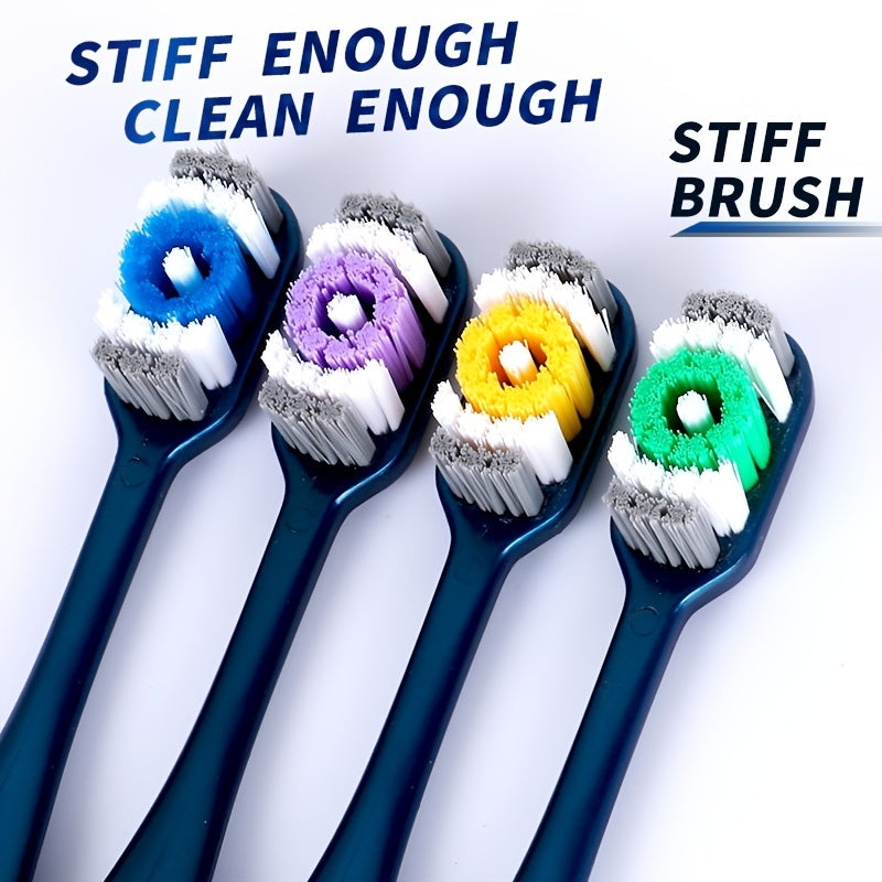 6pcs Adult Toothbrush Set – Hard Bristle, Lightweight & Travel-Friendly