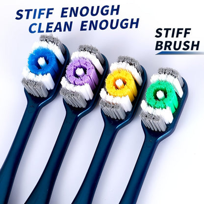 6pcs Adult Toothbrush Set – Hard Bristle, Lightweight & Travel-Friendly