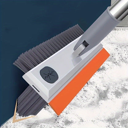 Multi-Surface Scrub Brush with Liquid Dispenser – Extendable Manual Tile & Bathroom Scrubber for Kitchen, Walls, Floors & More