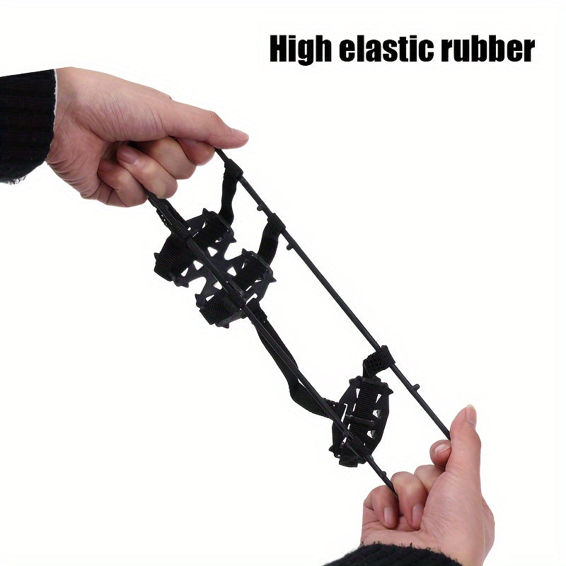 24 Tooth Anti-Slip Crampons - Shoe Covers for Ice and Snow, Ideal for Hiking, Climbing, Walking, Running and  Hunting