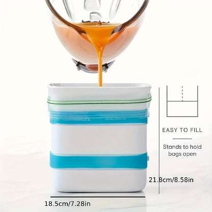 Versatile Freezer Food Block Maker - Ideal for Leftovers, Soups, Sauces and Smoothies - Durable ABS Material Kitchen Gadget