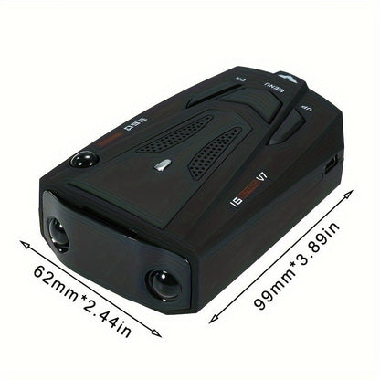 New 16-Band Car Radar Detector - 360° Anti-GPS Camera and LIDAR with Voice Alarm