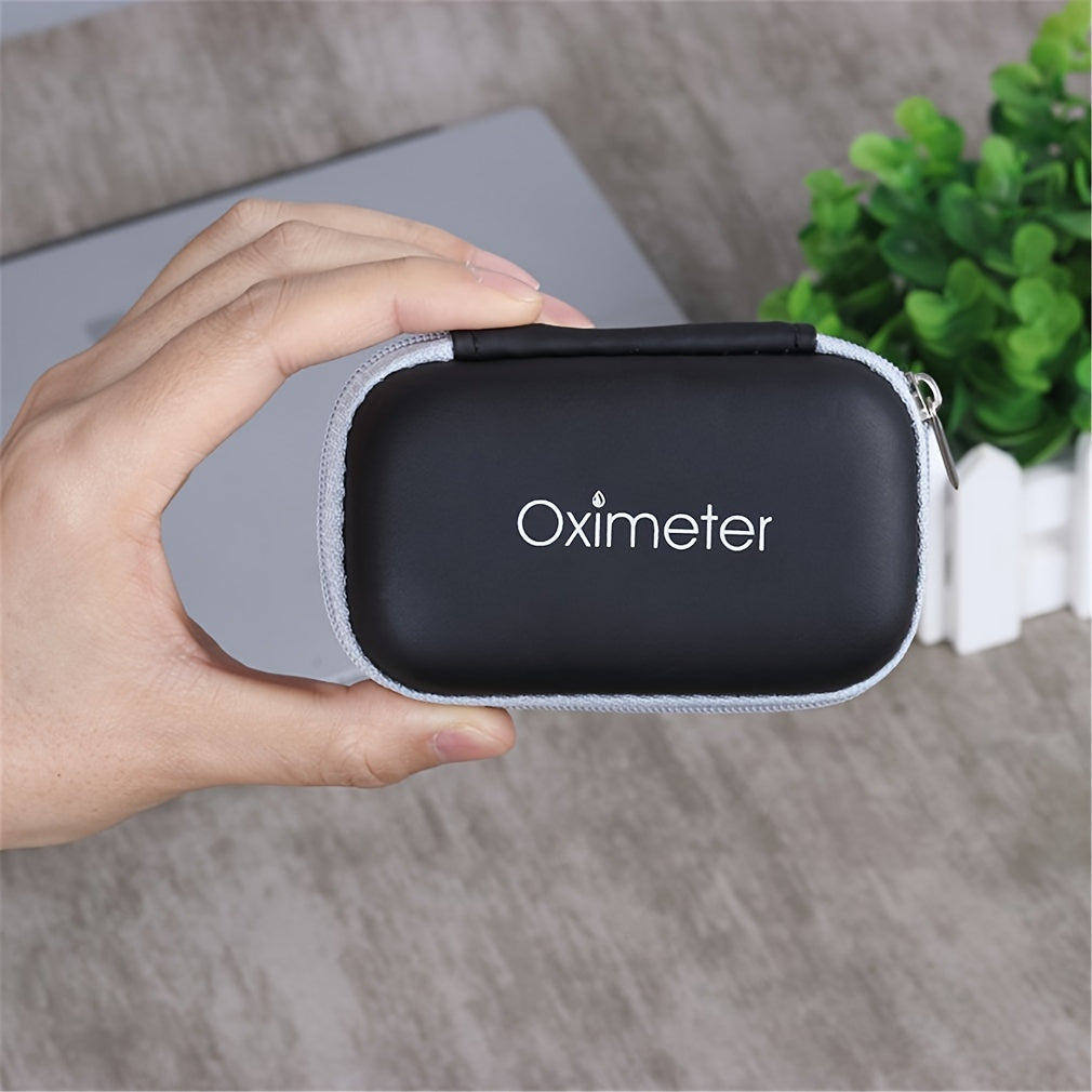 Durable Fingertip Pulse Oximeter Case with Zipper - Portable Protective Carrying Bag for Blood Oxygen Monitor - Ideal for Travel and Daily Use