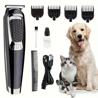 Cordless Rechargeable Dog Paw Trimmer - Electric Clippers for Paws, Ears, Face, and More