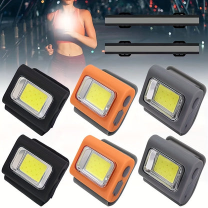 1pc/3pcs Clip-On Running Lights – Rechargeable Night Light with Magnetic Reflective, LED 3 Modes Brightness & Red Strobe – For Runners, Joggers, Camping, Hiking
