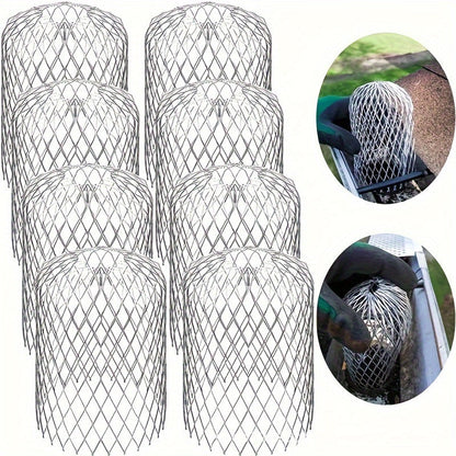 4 Pack Leaf Gutter Downspout Filter Guards – Anti Blocking Strainers, Durable Gardening Tool for Downspout Drain & Gutter Protection, Home Essentials