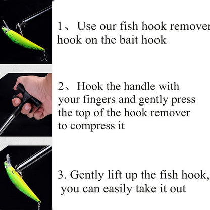 T-Shaped Fish Hook Remover Tool – Easy, Painless Removal with Ergonomic Grip, Ideal for Freshwater and Saltwater Fishing