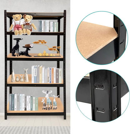 DayPlus 5-Tier Heavy Duty Garage Shelving – Adjustable Storage Unit, 386LBS Load Capacity per Tier, 150-200CM Height