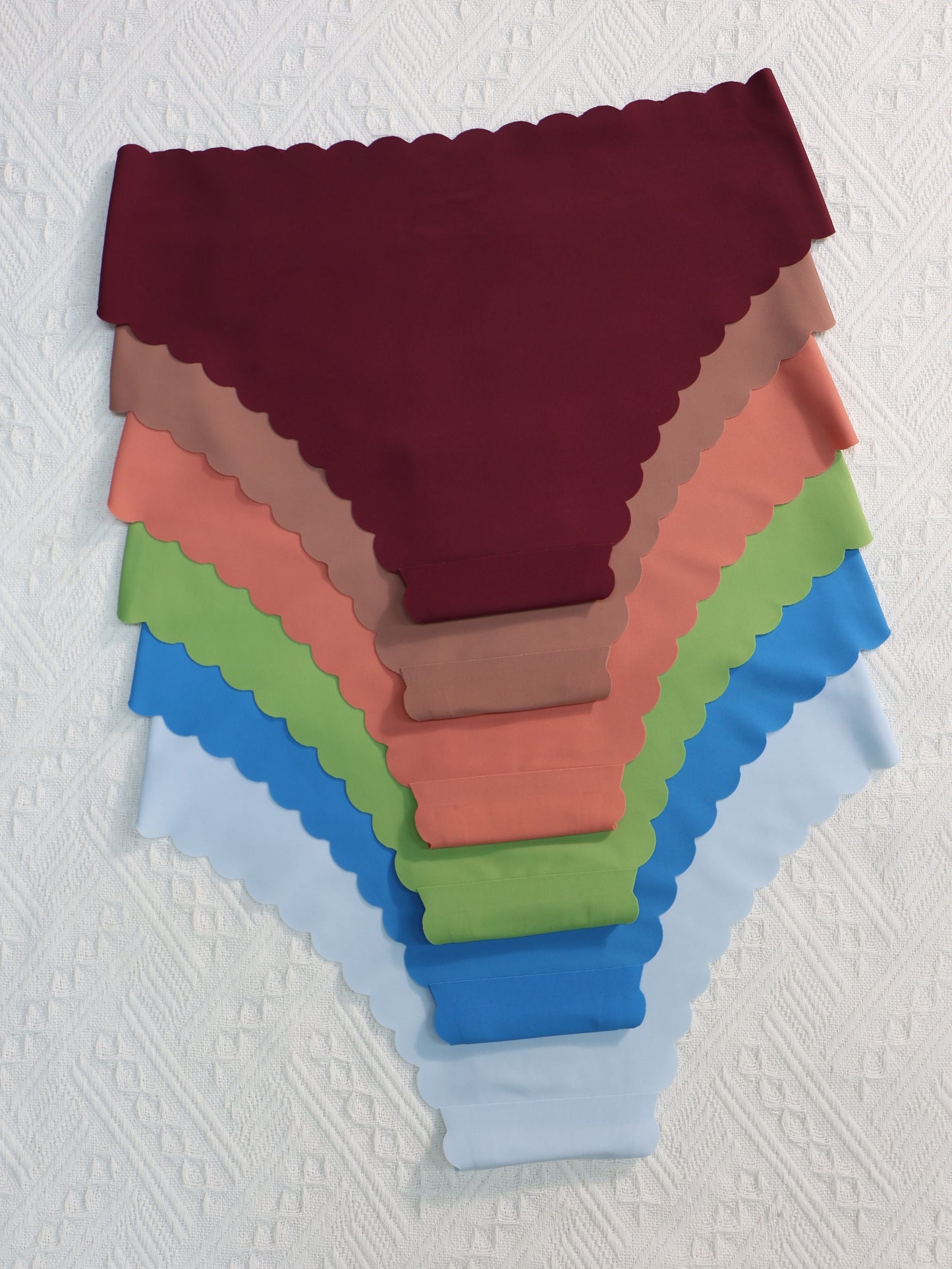 6 Piece Set Comfy Mid-Rise Solid Color Briefs – Soft Polyamide Fabric, Breathable and Stretchy, Sexy Women's Lingerie