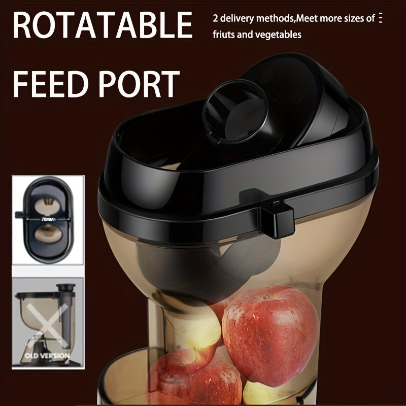 Multi-Texture Slow Juicer - Cold Press Masticating Technology for High-Yield Efficiency - Perfect for Healthy Homemade Juices