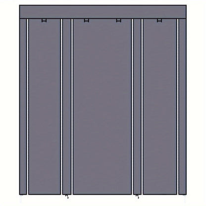 69" Extra-Large Portable Closet Organizer – Quick Assembly, Non-Woven Fabric, Strong & Durable, Collapsible for Easy Storage – Ideal for Small Spaces, Bedrooms, Apartments