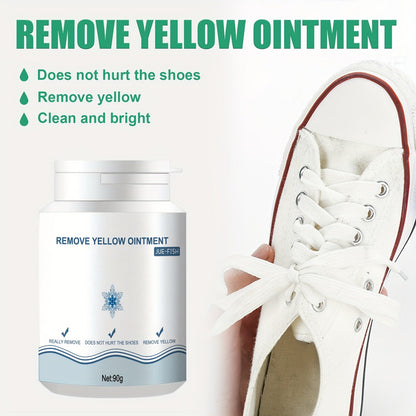 No Rinse Shoe Cleaner Gel – Removes Stains and Yellowing, Safe for Canvas, Sports and White Shoes – Portable and Easy to Use