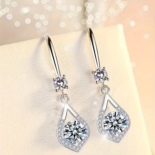 Silver-Plated Mozambique Drop Earrings – Elegant Jewelry for Professional Women