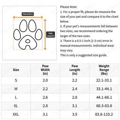Ultimate Waterproof Pet Booties with Reflective Trim - Durable Protection for Dogs and Cats in Rain, Snow, and Rough Terrains