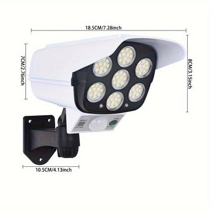 Solar Powered LED Floodlight with Motion Sensor and Remote Control – Energy-Efficient Outdoor Lighting for RVs