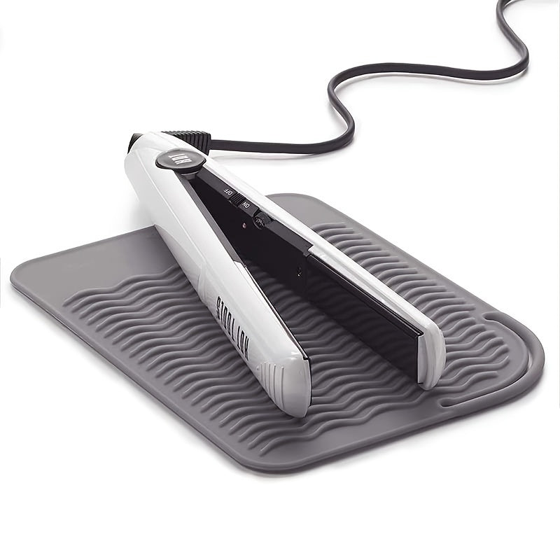 Premium Heat Resistant Silicone Styling Mat - Safeguards Surfaces, Prevents Damage, Organizes Hair Tools | Ideal for Hair Straighteners, Flat Irons, Curling Irons