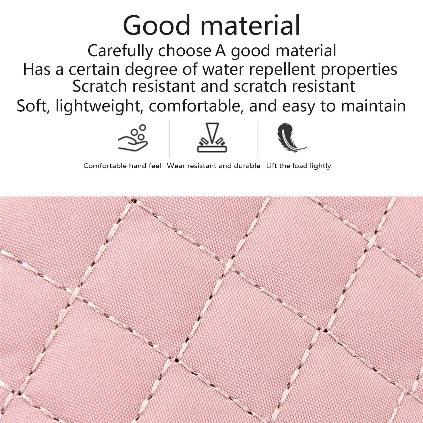 New One-Shoulder Messenger Bag for Women - Fashion Embroidered Rhombic Design - Large Capacity Waterproof Backpack with Data Hole