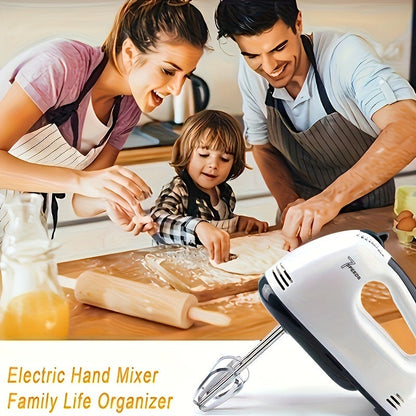 PANCERKA 7-Speed Electric Hand Mixer Set - Includes Egg Beater, Whisk, Food Stirrer - Versatile Kitchen Appliance, 110V