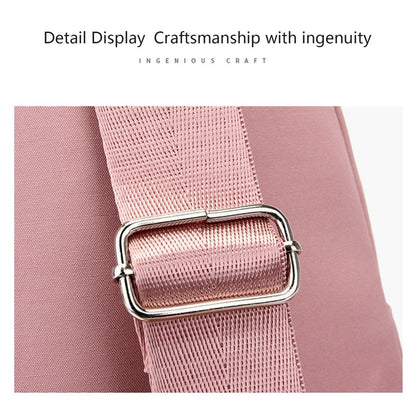 New One-Shoulder Messenger Bag for Women - Fashion Embroidered Rhombic Design - Large Capacity Waterproof Backpack with Data Hole