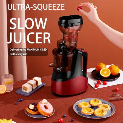 Multi-Texture Slow Juicer - Cold Press Masticating Technology for High-Yield Efficiency - Perfect for Healthy Homemade Juices