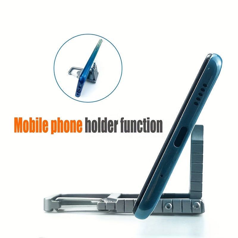 13-in-1 Multifunctional Giant Tool - Stainless Steel Pocket Knife with Mobile Phone Holder, Folding Bottle Opener, and Uncharged Power Mode | Ideal for Outdoor Adventures