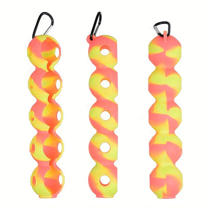 Portable Mini Golf Bag – 5 Ball Holder, Rubber Construction, Waist Attachment, Perfect for Travel