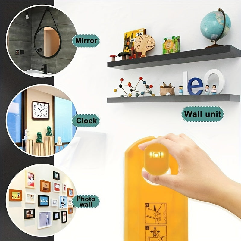 Picture Hanging Tool with Easy Level Ruler – Multifunction Frame Hanger Wall Kit for Home Decor, Ideal for Mirrors, Clocks, and Wall Coverings