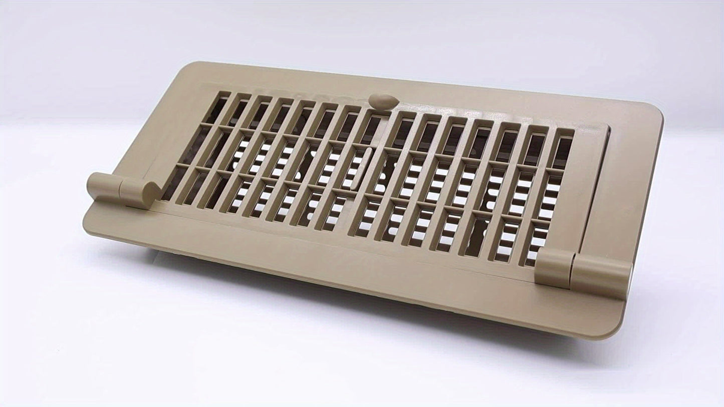 1/2/6pcs 4" x 10" Floor Vents - Heavy Duty Walkable Register, Premium Finish, Easy Adjust Air Supply Lever - For Sidewall, Home, Office, Ceiling